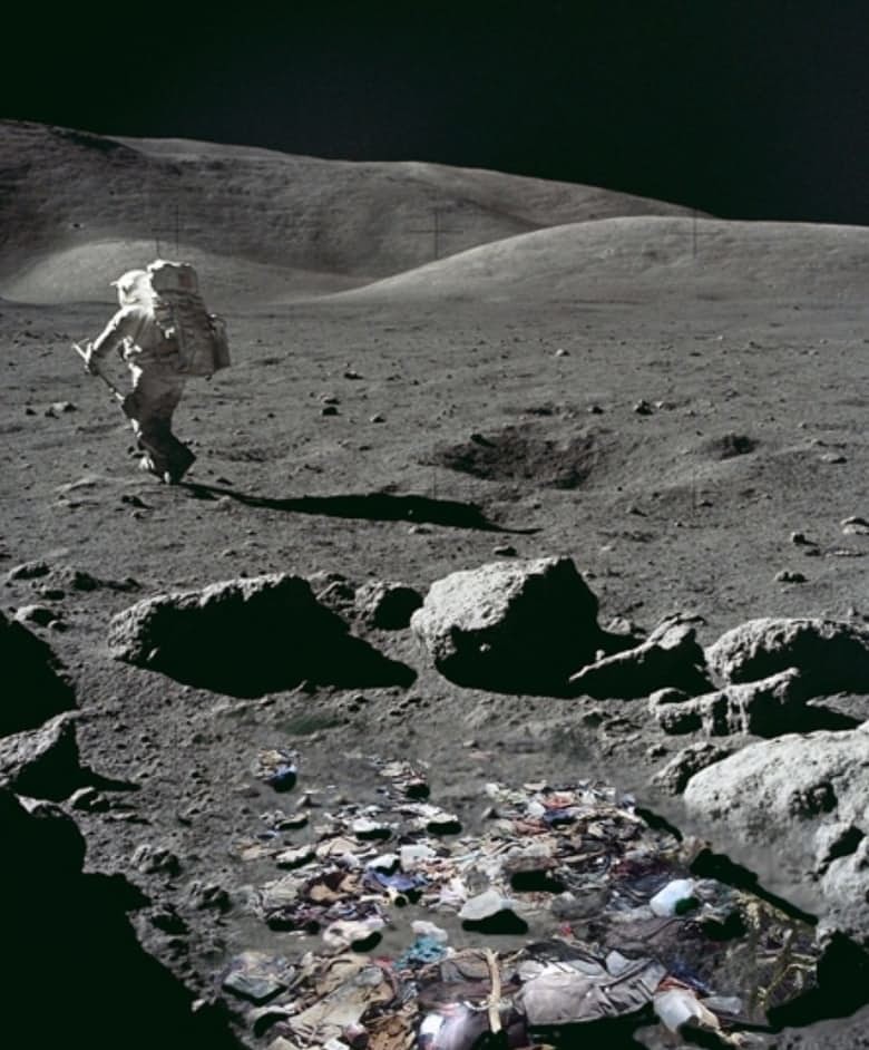 14. Лунный мусор луна, факт