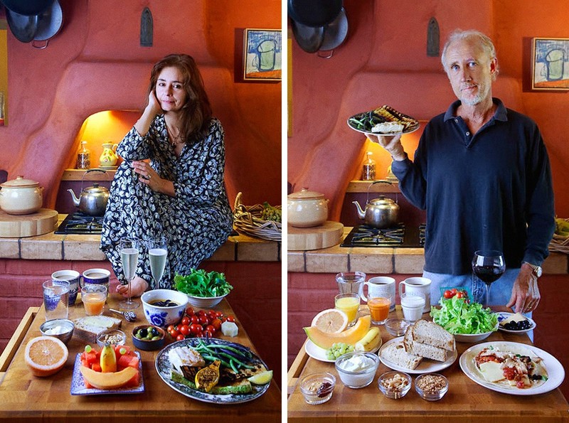 Автор этих фотографий Питер Мензель со своей помощницей Фейт Д’Алуисио еда, интересное, мир