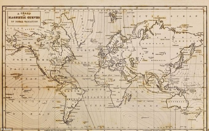 Для сравнения: карта мира, нарисованная в 1844 году дизайнер, карта мира, планета