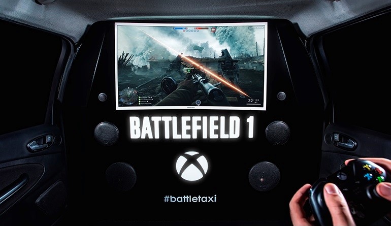 В машинах «Яндекс.Такси» можно будет сыграть в шутер Battlefield 1 В машинах «Яндекс.Такси» можно будет сыграть в шутер Battlefield 1