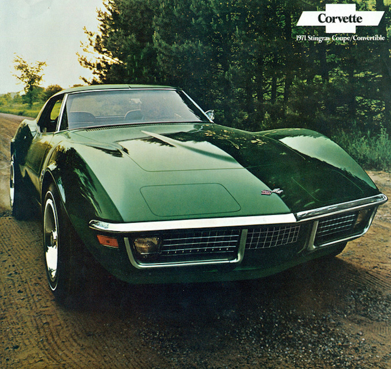 1971 Chevrolet Corvette Stingray Coupe 70-е, автомобили, винтажные авто, ностальгия