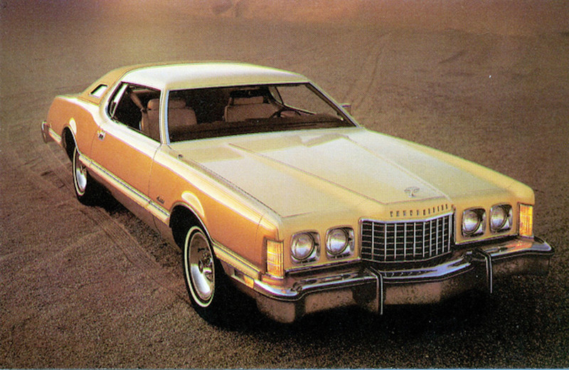 1976 Ford Thunderbird with Cream and Gold Luxury Group 70-е, автомобили, винтажные авто, ностальгия