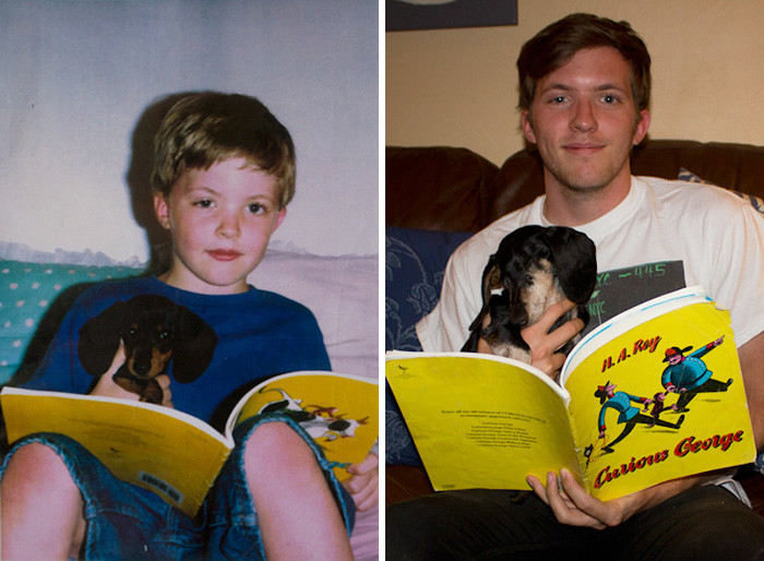 Докер, мы были вместе 14 лет... до и после, друзья, собаки, фото