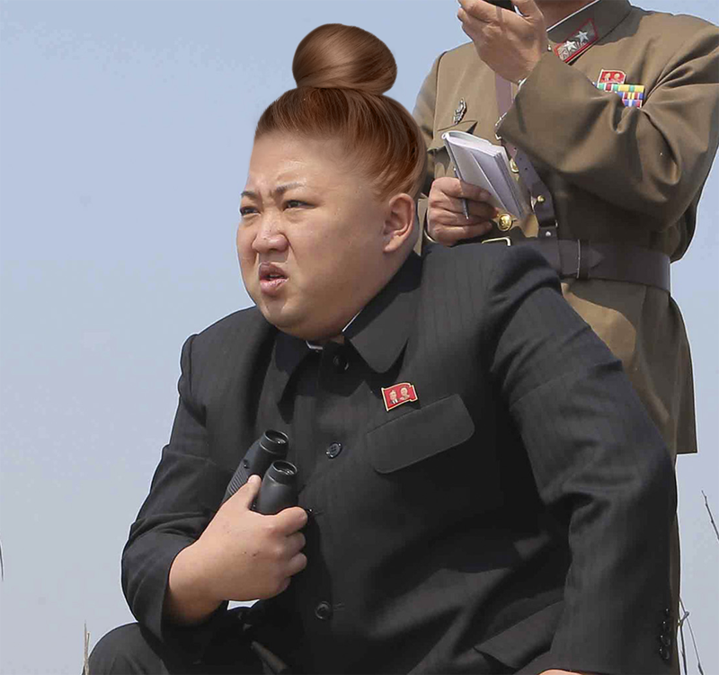 Ким Чен Ын, высший руководитель, лидер партии, армии и народа КНДР политик, прическа, пучок