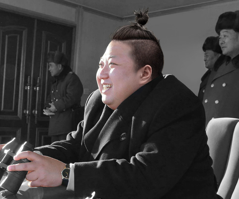 Ким Чен Ын, высший руководитель, лидер партии, армии и народа КНДР политик, прическа, пучок