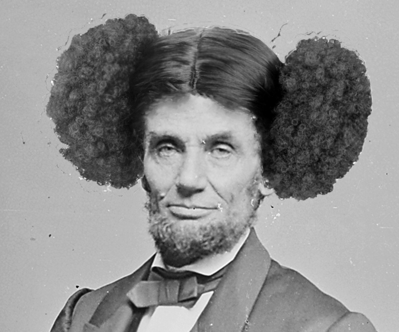 Авраам Линкольн, 16-й президент США политик, прическа, пучок