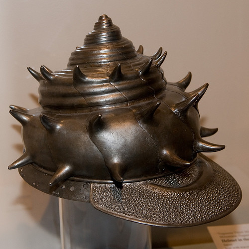 Шлем в виде морской раковины, Япония, 1618  военные, искусство, маски, рыцари, шлемы