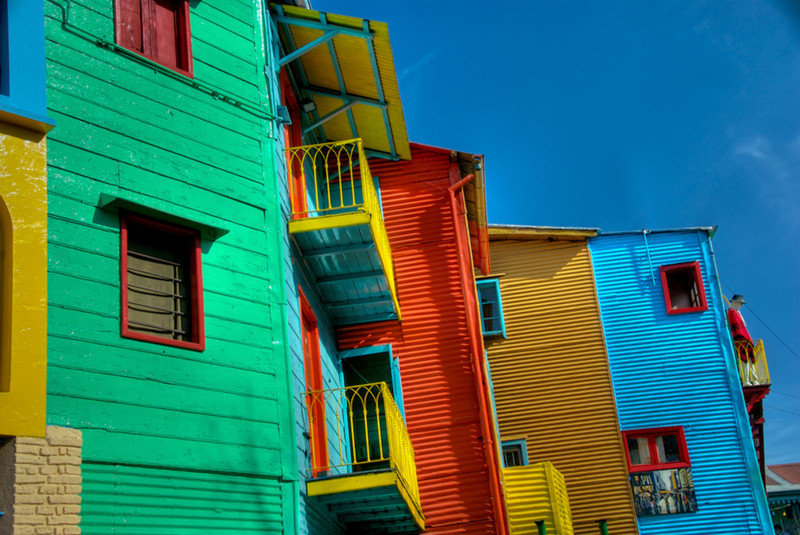 Caminito, Buenos Aires архитектура, пейзаж, разноцветные города, юмор