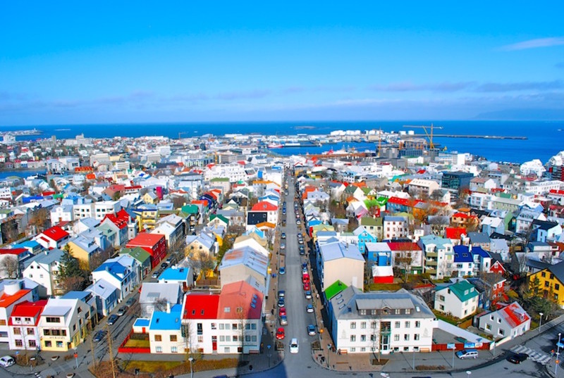  Reykjavik, Iceland архитектура, пейзаж, разноцветные города, юмор
