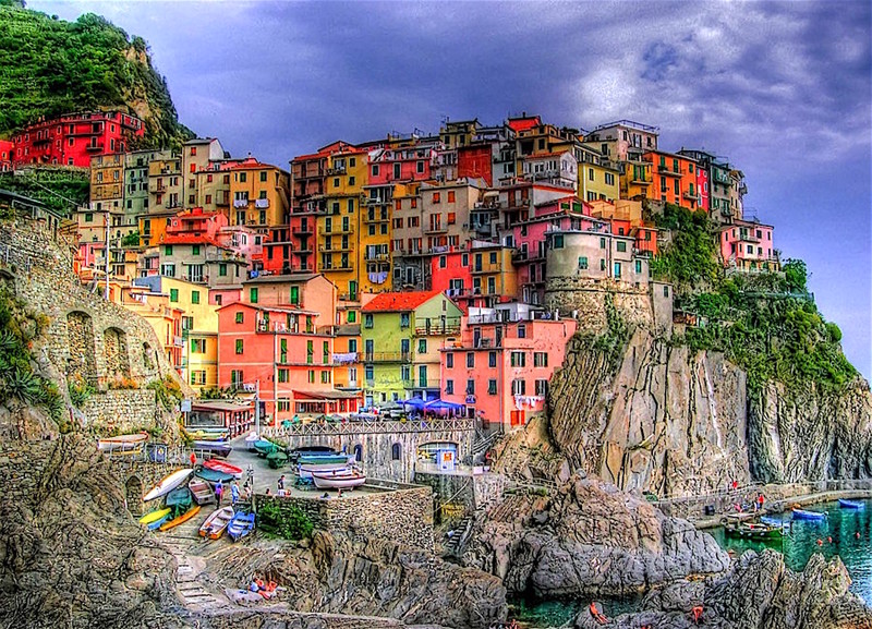 Cinque Terre, Italy архитектура, пейзаж, разноцветные города, юмор