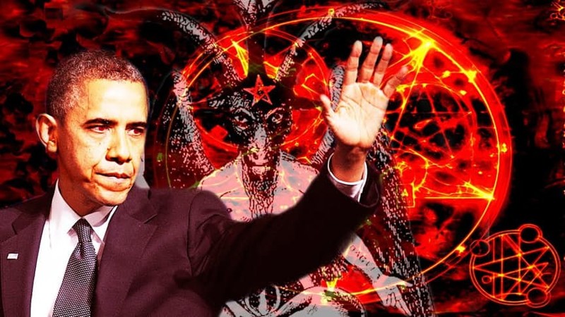 Обама поклоняется сатане Конспирология, диктатура, обама, обвинения