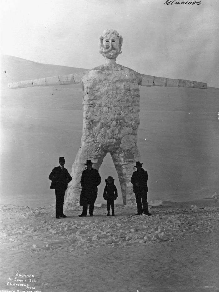 Снеговик, 1902 год, Аляска историческое фото, история