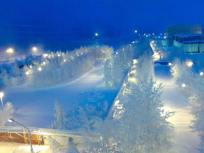 Сургут, Россия зима, природа, снег