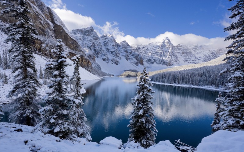 Национальный парк Банф, Канада зима, природа, снег