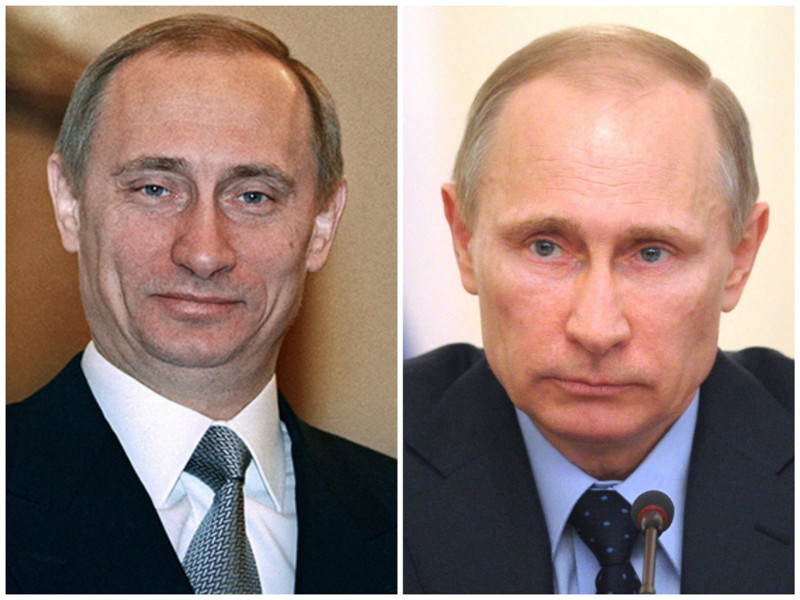 Владимир Путин. Президент России. Фото: 2000 - 2016 годы. лица, нервная работа, президенты
