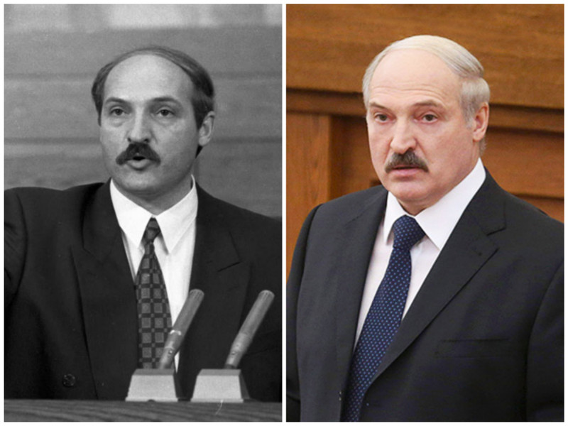 Александр Лукашенко. Президент Белоруссии. Фото: 1994 - 2016 годы. лица, нервная работа, президенты