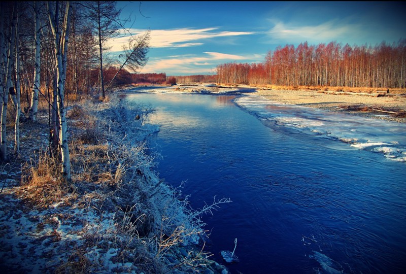 Зима в России наступает не сразу Роcсия, зима, природа