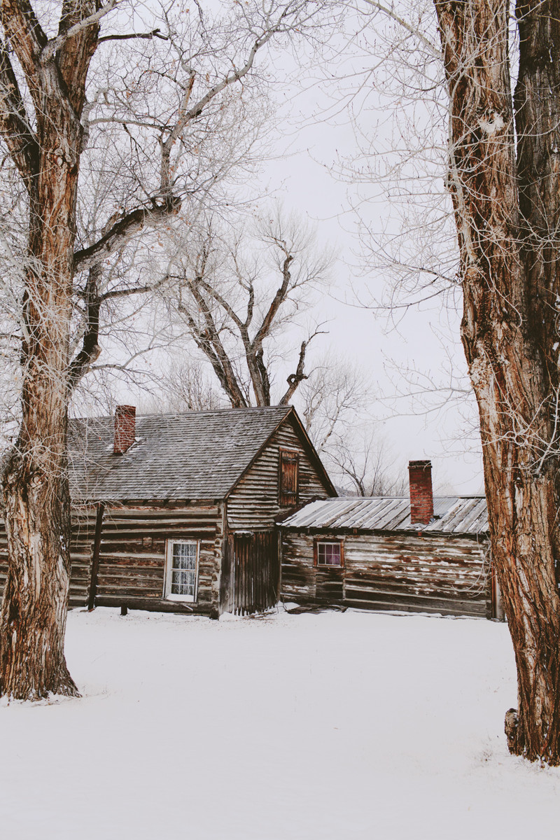 домик в деревне зима, пастораль, пейзаж