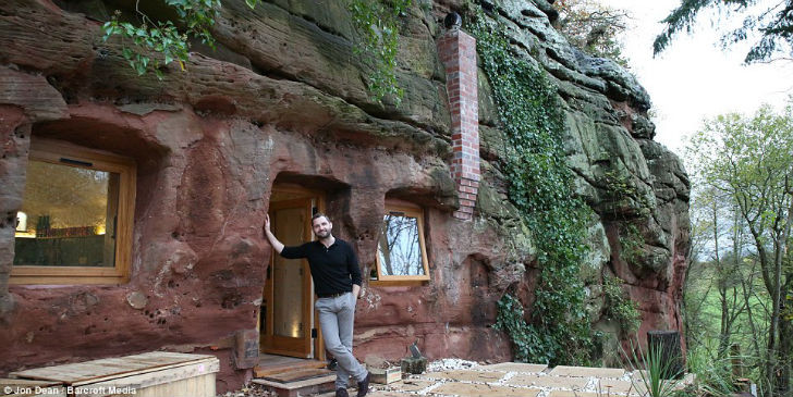 Этот человек построил дом своей мечты в пещере возрастом 250 миллионов лет дом, мужчина, пещера