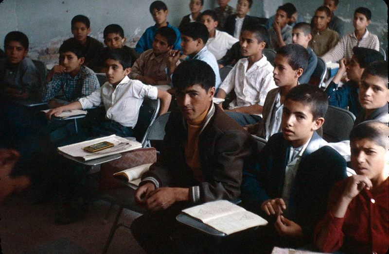 36. Урок в классе  афганистан, ретро, фотография