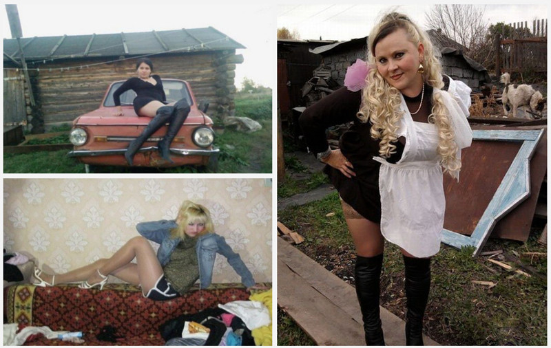 Фотографии срамных и бесстыдных поступков русских пышек