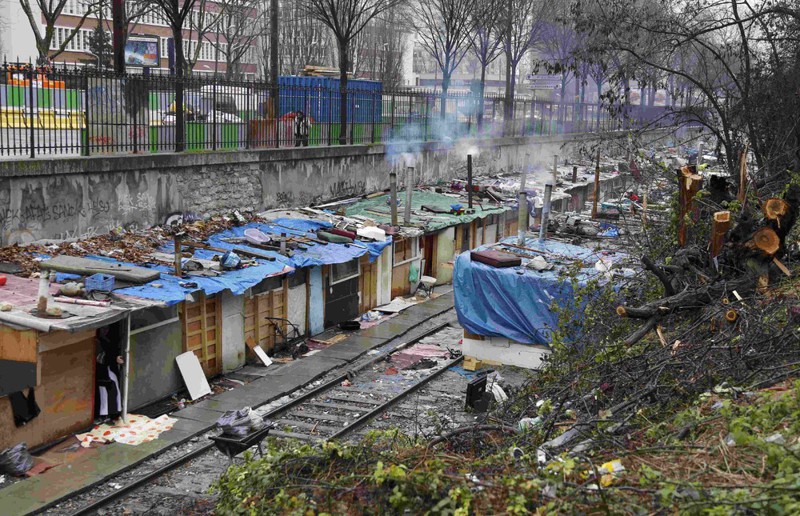 Цыганский лагерь в Париже лагерь, париж, франция, цыгане