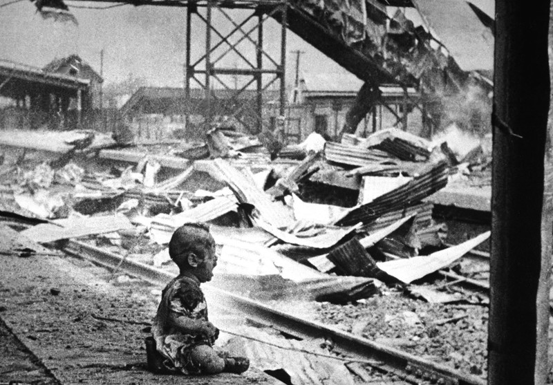 6. Это последствия воздушной атаки Японцев на Шанхай в 1937 году исторические фото, история, ужасы, факты