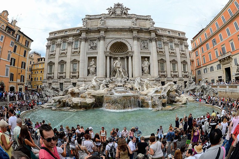 12. Фонтан Треви в Риме ожидание и реальность, путешествия, туризм