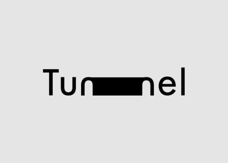 14. Туннель дизайнер, логотип, слова