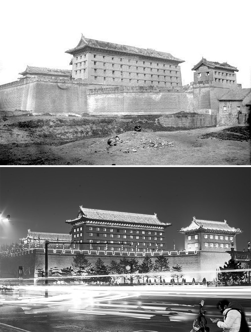 Сиань, 1921 год и 2016 год китай, сейчас, тогда