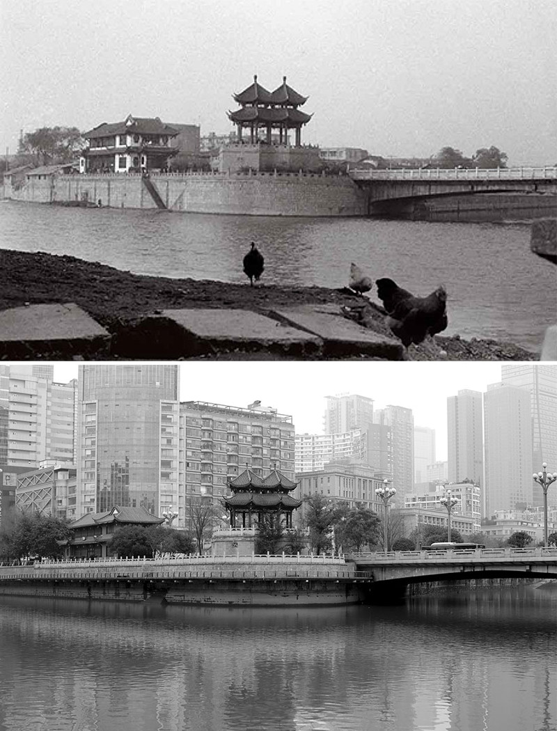 Чэнду, 1994 год и 2016 год китай, сейчас, тогда