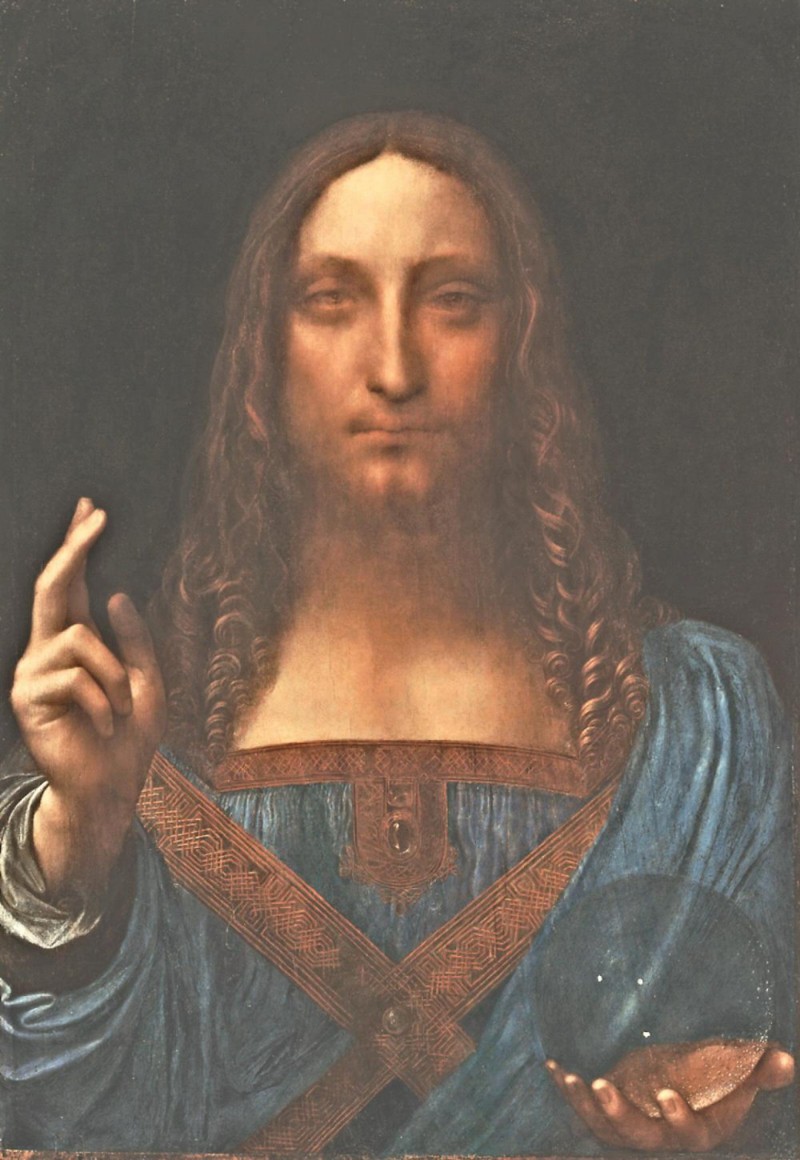4. Леонардо да Винчи "Спаситель мира" (ок. 1499 г.) дорогие картины, прикол, художники