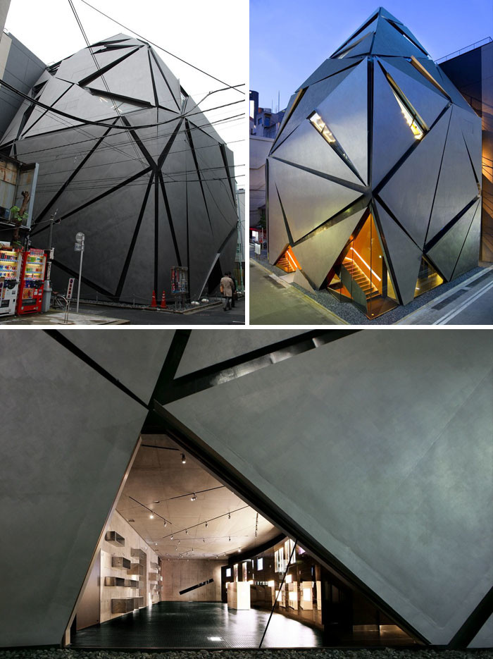 # 38 Театр Jimbocho, Токио, Япония архитектурные перлы, космический дизайн, необычные дома