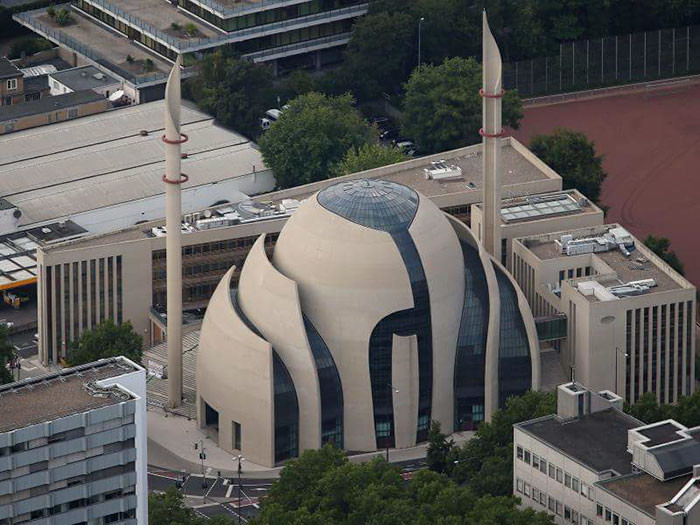 # 30 Центральная мечеть, Кельн, Германия архитектурные перлы, космический дизайн, необычные дома