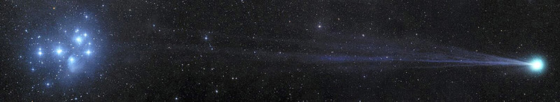 21. Плеяды в погоне за кометой Лавджоя 2016, космоc, наука, небо, фантастика, фото