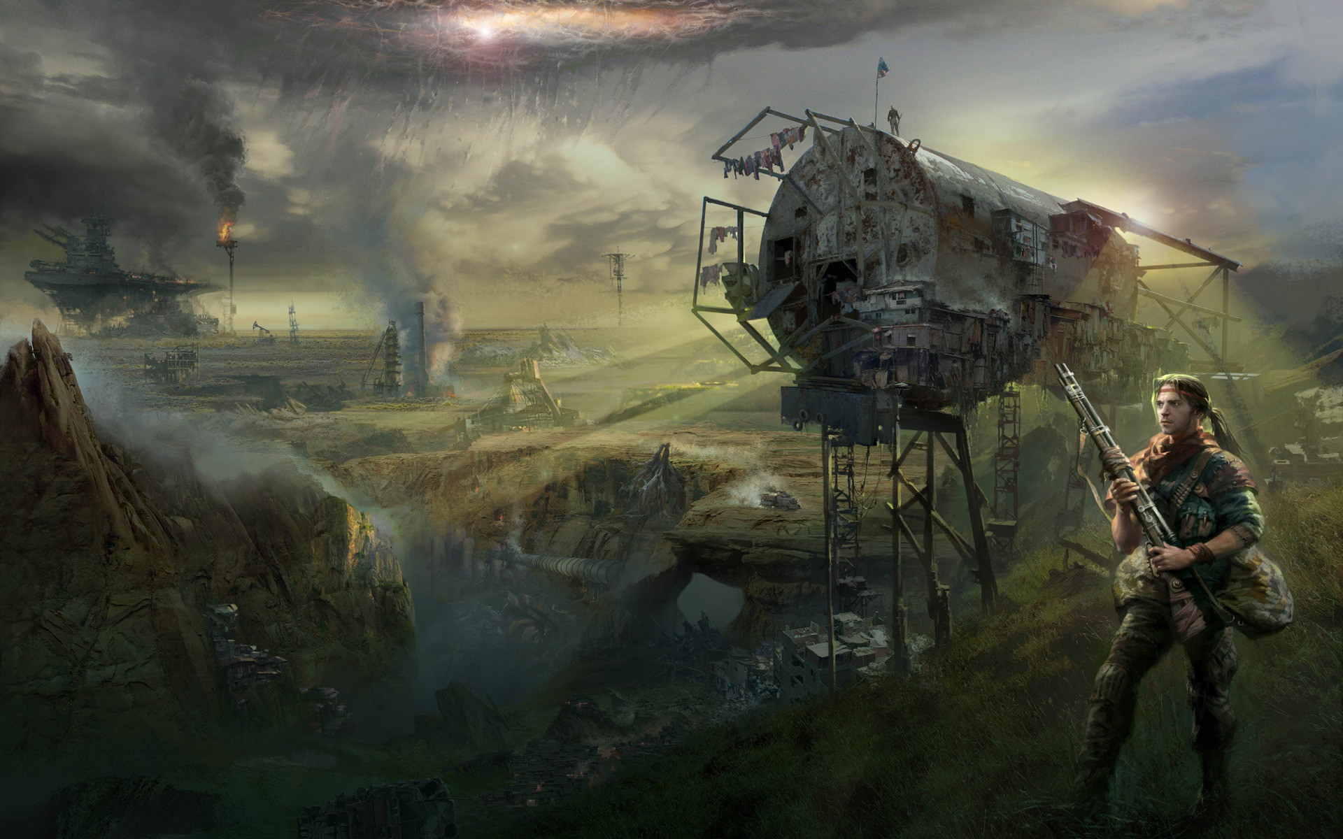 Жизнь после смерти: мир постапокалипсиса в картинах Sci-Fi художников sci-fi, мир, после людей, постапокалипсис, рисунки