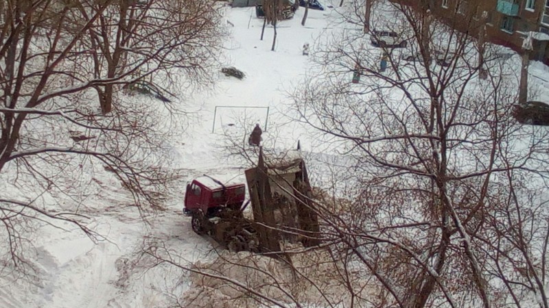 Уборка снега по-русски коммунальные службы, россия, снег, фото