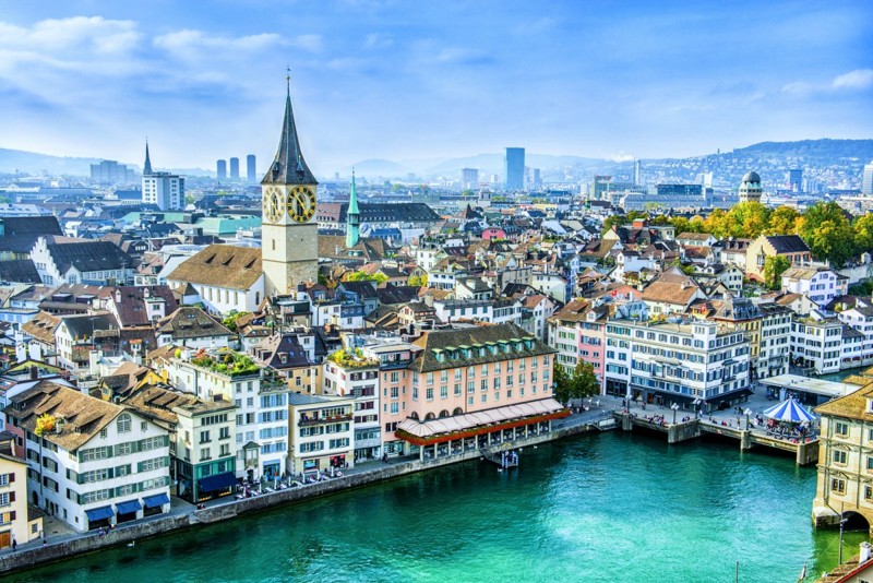 1. Цюрих, Швейцария — $212,53 (12 353 руб.) за ночь путешествие, туризм, цены