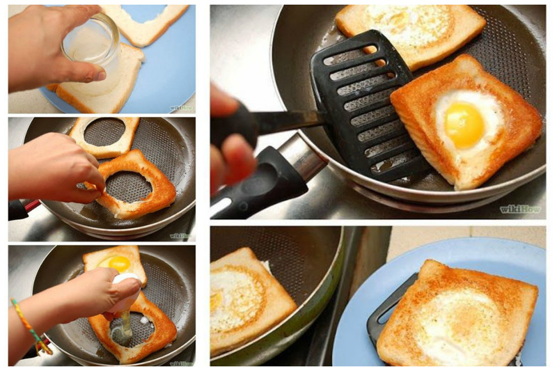 Зачастую основной ингредиент завтрака - яйца. Их тоже можно подать по-всякому Просто, вкусно, еда, завтраки