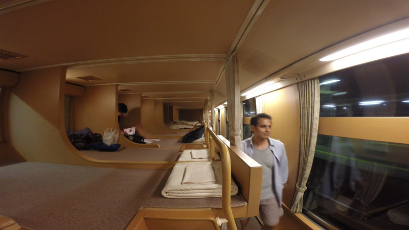 Вагоны-спальни в японских поездах поезда, факты, япония