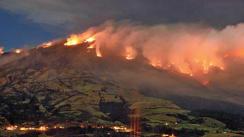 Галерас, высота 4 276 м, Колумбия вулканы, действующие вулканы
