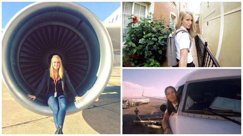5 женщин-пилотов, покоривших небо и Instagram Instagram, девушка, небо, пилот, самолет