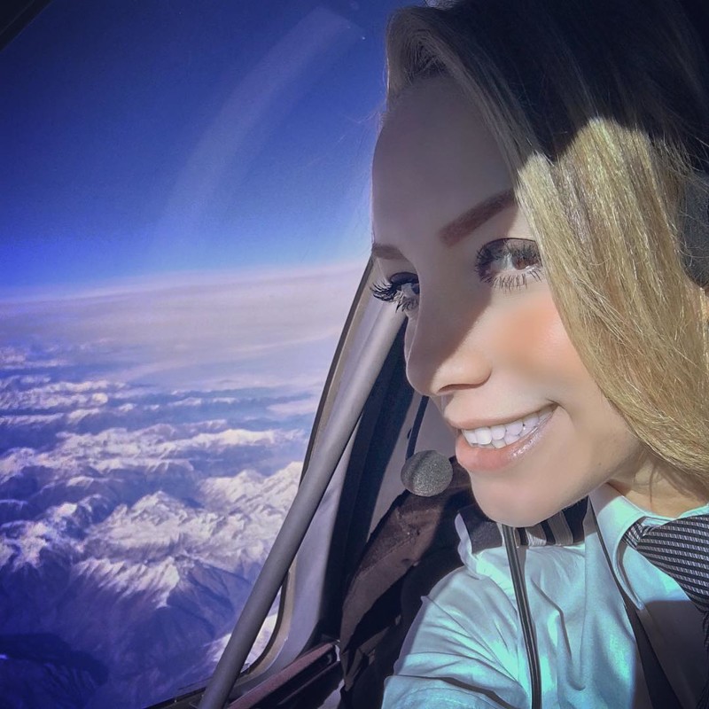 Подписчики просто в восторге от фото мексиканской пилотессы Instagram, девушка, небо, пилот, самолет
