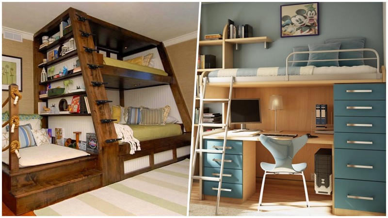 20 шикарных идей как двухъярусная кровать может сэкономить место в квартире двухъярусная кровать, дизайн, идеи, маленькая квартира