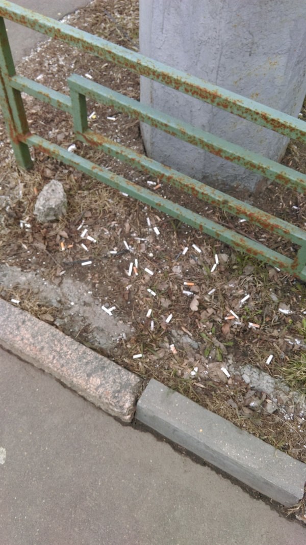 Обращение к курильщикам и всем неравнодушным грязь, курение, мусор
