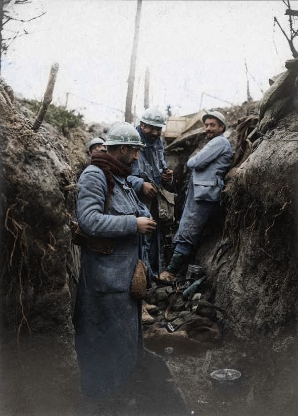 Цветные фотографии реалий Первой мировой войны война, колоризация, фото, цветные фото