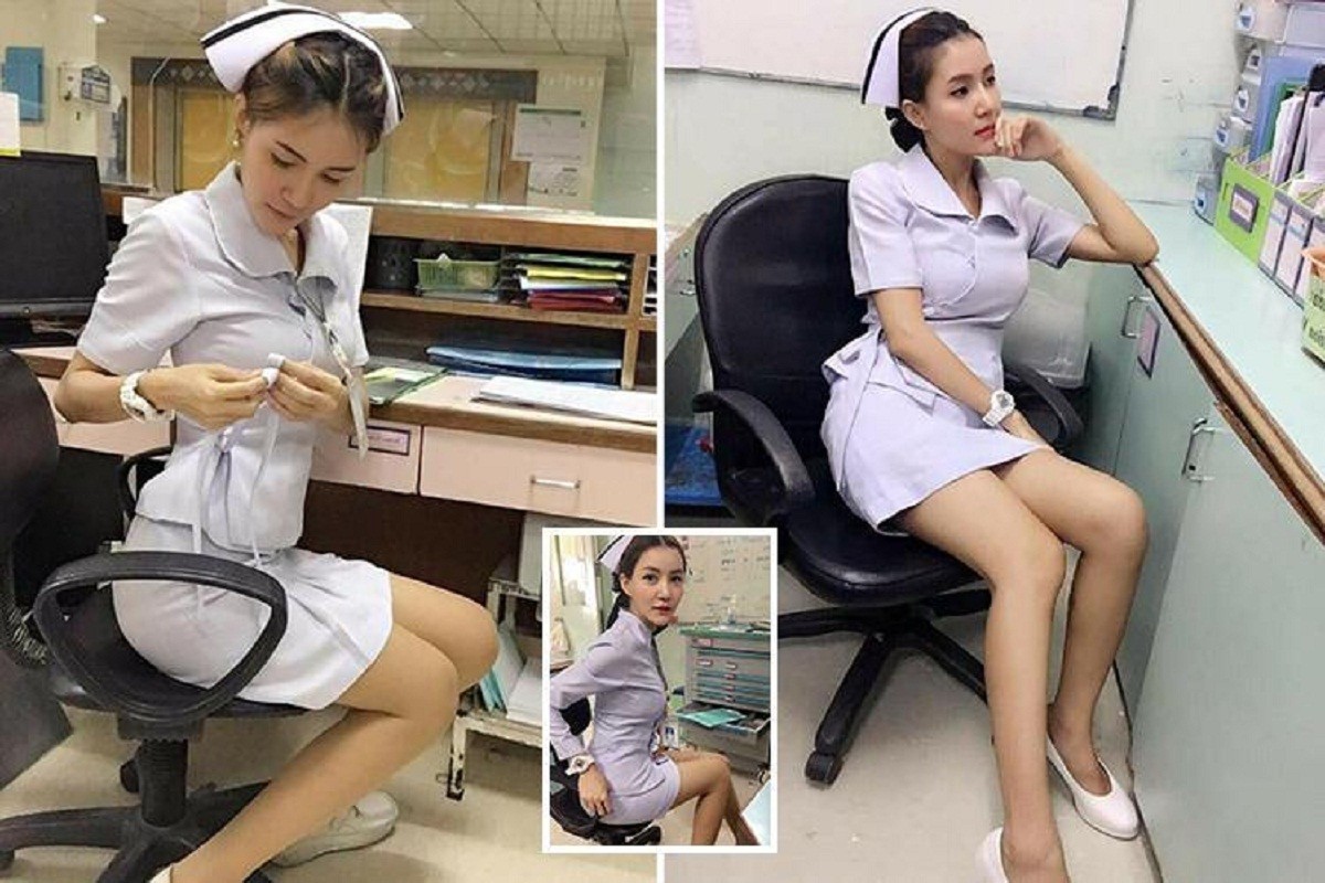 Сексуальная медсестра устроила разврат в своем кабинете