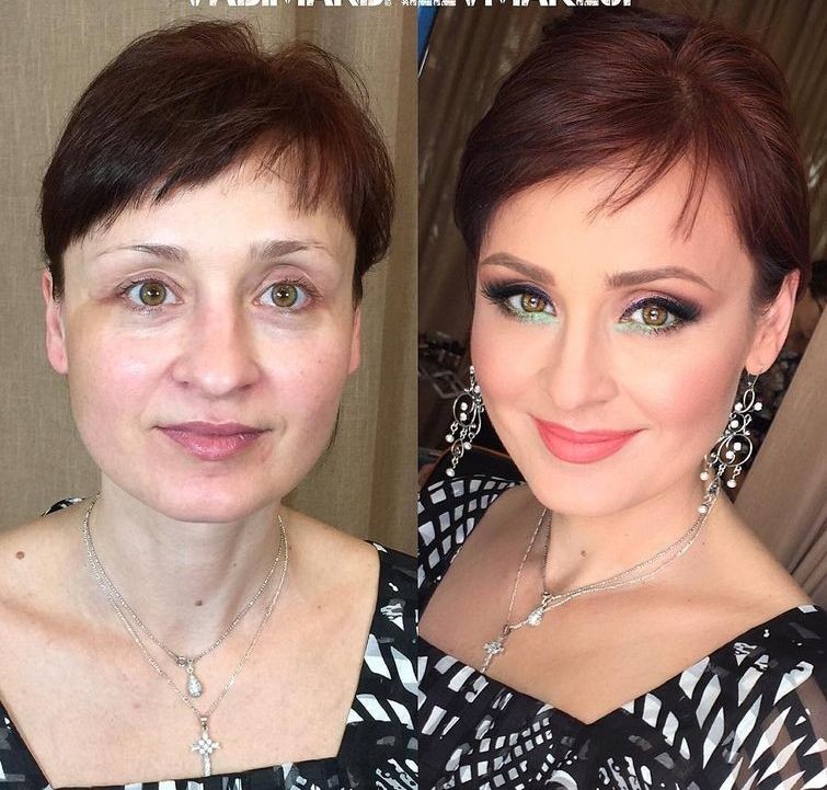 Радикальное преображение женщин при помощи макияжа в стиле до и после от российского визажиста было стало, висажист, девушки, до и после, изменения, красота, макияж, преображение