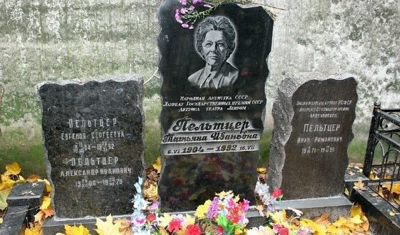 Татьяну Пельтцер похоронили рядом с родственниками СССР, история, кино, факты