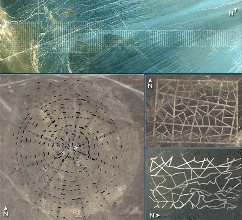 6. Причудливые узоры в пустыне Гоби  археолог, загадка, интересное, мир, находка, пустыня, тайна
